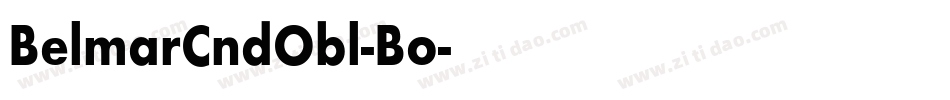 BelmarCndObl-Bo字体转换