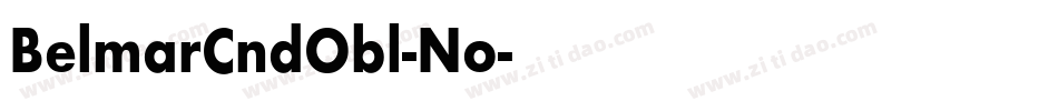 BelmarCndObl-No字体转换