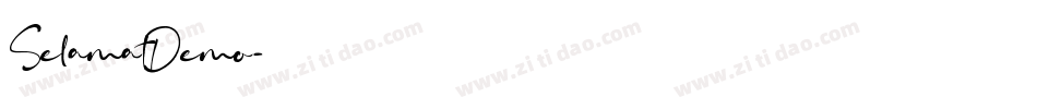 SelamatDemo字体转换