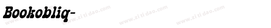 Bookobliq字体转换 Bookobliq字体转换