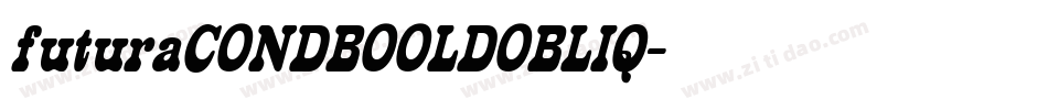 futuraCONDBOOLDOBLIQ字体转换