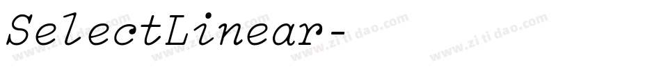 SelectLinear字体转换