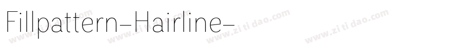Fillpattern-Hairline字体转换