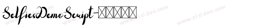 SelfiesDemoScript字体转换