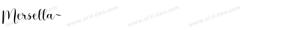 Mersella字体转换