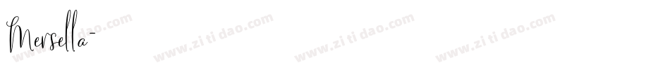 Mersella字体转换