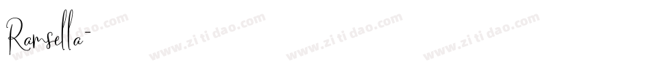 Ramsella字体转换