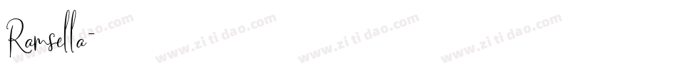 Ramsella字体转换