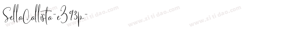 SellaCallista-eZ93p字体转换