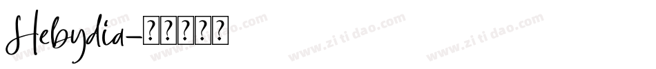 Hebydia字体转换