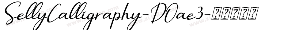 SellyCalligraphy-DOae3字体转换