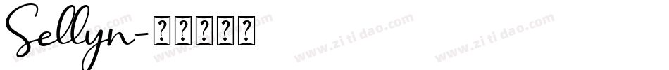 Sellyn字体转换