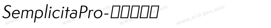 SemplicitaPro字体转换