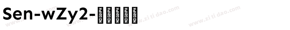 Sen-wZy2字体转换