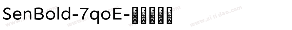 SenBold-7qoE字体转换