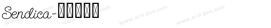 Sendica字体转换