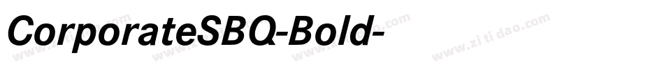 CorporateSBQ-Bold字体转换