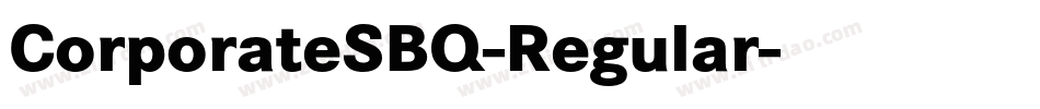 CorporateSBQ-Regular字体转换