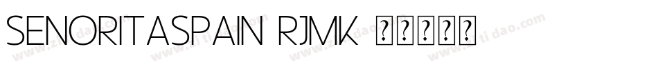 SenoritaSpain-rJMK字体转换