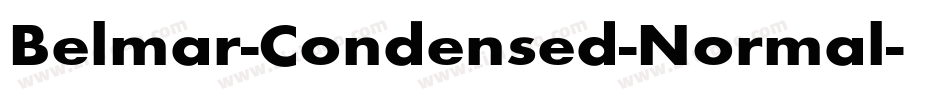 Belmar-Condensed-Normal字体转换