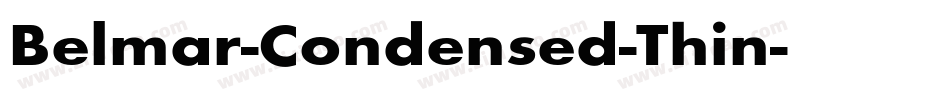 Belmar-Condensed-Thin字体转换