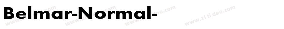 Belmar-Normal字体转换