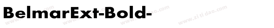 BelmarExt-Bold字体转换