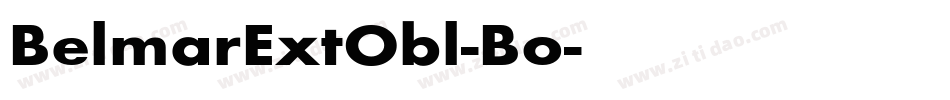 BelmarExtObl-Bo字体转换