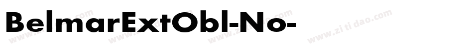 BelmarExtObl-No字体转换