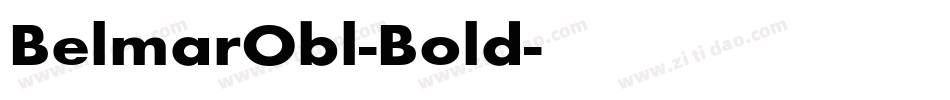 BelmarObl-Bold字体转换