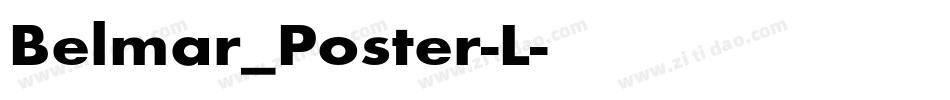 Belmar_Poster-L字体转换