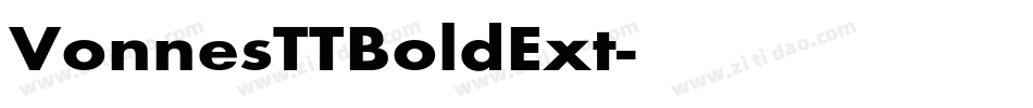 VonnesTTBoldExt字体转换