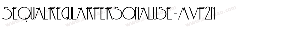 Sequalregularpersonaluse-MVp2n字体转换