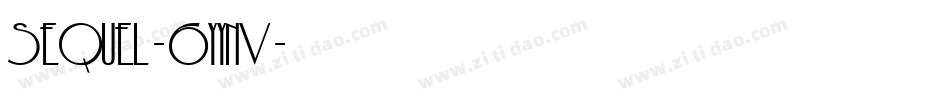 Sequel-6YYnv字体转换