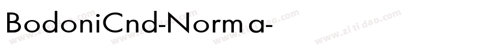 BodoniCnd-Norma字体转换