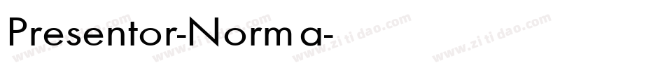 Presentor-Norma字体转换