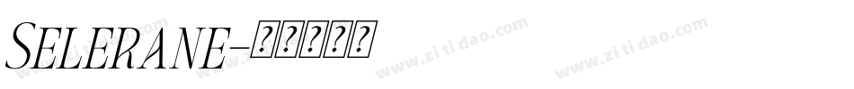 Selerane字体转换