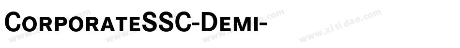 CorporateSSC-Demi字体转换