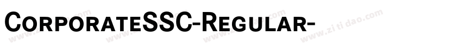 CorporateSSC-Regular字体转换