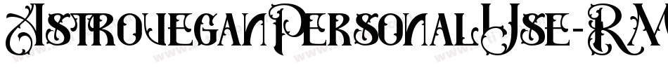 AstroveganPersonalUse-RMwM字体转换