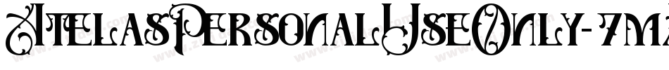 AtelasPersonalUseOnly-7mMA字体转换