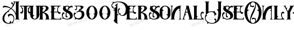 Atures300PersonalUseOnly-amxR字体转换