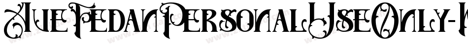 AveFedanPersonalUseOnly-KAAp字体转换