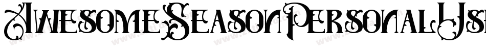 AwesomeSeasonPersonalUseRegular-ajYx字体转换