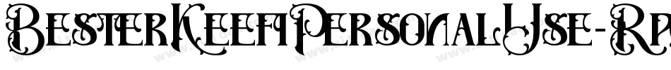 BesterKeefiPersonalUse-RpqZW字体转换