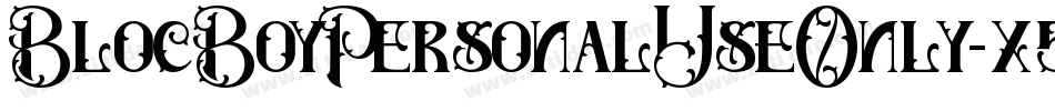 BlocBoyPersonalUseOnly-x5rK字体转换