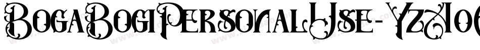 BogaBogiPersonalUse-YzA0O字体转换