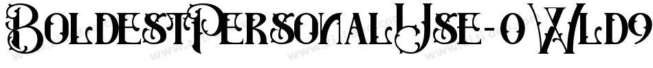 BoldestPersonalUse-0Wld9字体转换