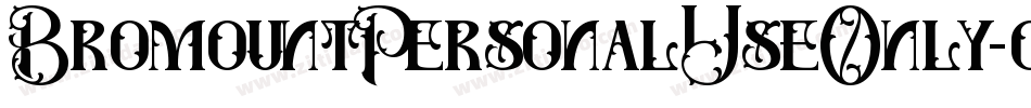 BromountPersonalUseOnly-o7qz字体转换
