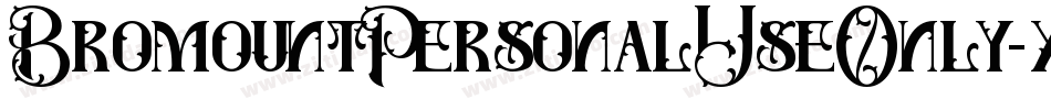 BromountPersonalUseOnly-xao8字体转换